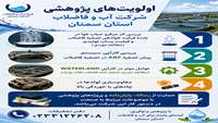 عناوین تحقیقاتی و پژوهشی سازمان آب و فاضلاب استان سمنان در سال 1405 منتشر شد