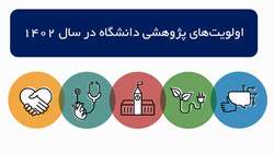 اولویت های پژوهشی دانشگاه در سال 1402 اعلام شد