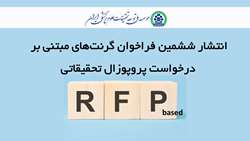 ششمین فراخوان گرنت‌های مبتنی بر درخواست پروپوزال تحقیقاتی (RFP-based) منتشر شد