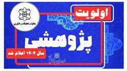 فهرست اولویت های پژوهشی دانشگاه در سال 1404 اعلام شد