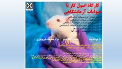 کارگاه آموزشی اصول کار با حیوانات آزمایشگاهی 